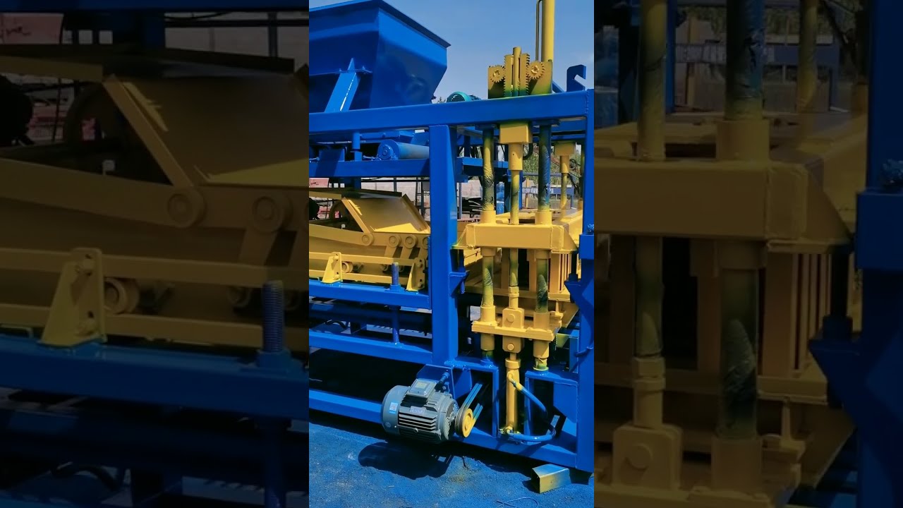 Show you the details of the HS5-15 hydraulic brick making machine