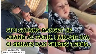 MasyaAllah Abang al-Fatih sama siapa aja mau, makasih ya ci merzsisca udah sayang ke Abang 🥰#abangl