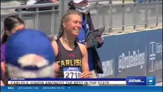 Ainsley Erzen tearing up the track and the soccer field for Carlisle