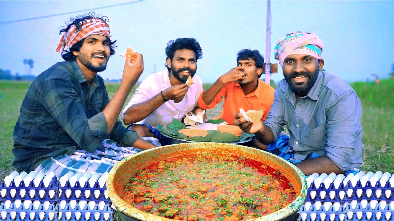 Egg tikka masala Making | Village style egg masala curry | palle vindhu ...