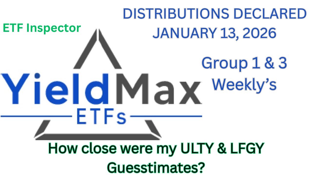 YieldMax Group 1 & 3 Weekly Distribution Declarations for January 13 ...