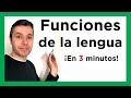 FUNCIONES DEL LENGUAJE 💥 Explicación fácil y rápida