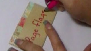 Make your own page flags for your planner