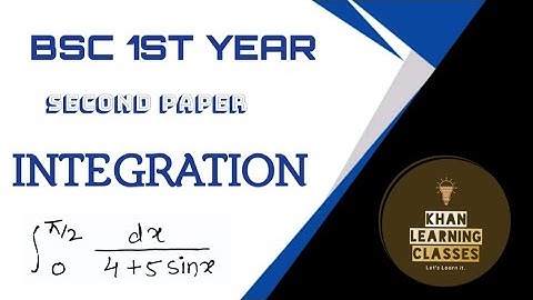 Integration dx/4+5sinx.