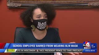 School employee, asked to take Black Lives Matter mask off, wants apology