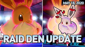 SHINY HIDDEN ABILITY G-MAX EEVEE NOW IN RAIDS! Pokemon Sword & Shield Raid Den Update