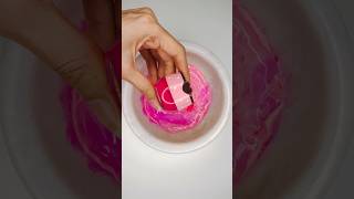 Cute🍯🩷🍉Lip Balm into Slime! #makeupslime #satisfying #lipbalm #honey #shortvideo #viral #shorts