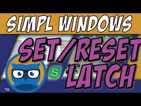 Crestron SIMPL Windows SET RESET LATCH Symbol