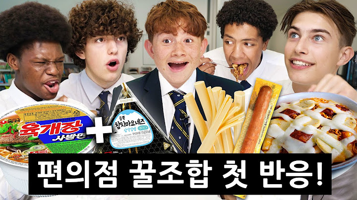 British Highschoolers try Best Korean 7-ELEVEN Food Combos for the first time!!