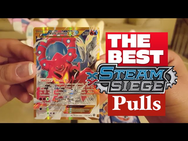 pokemon steam siege best cards Top 10 BEST Pokemon Card Steam Siege Pulls!