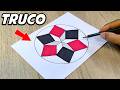 How to draw ISOMETRIC - 3D Easy Drawing on Paper for Beginners