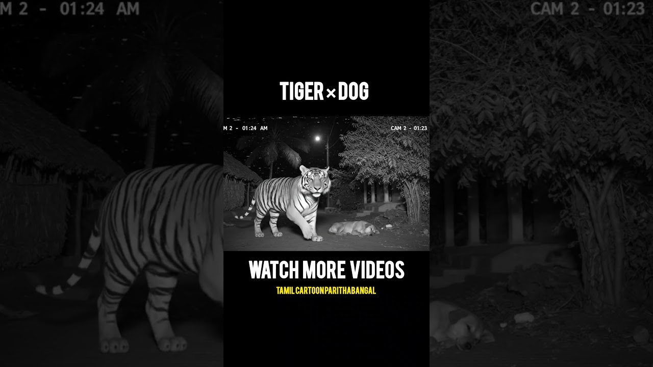 Cctv Tiger and dog🔥 #veo3 #monkeyvlog #comedyvideos #funny