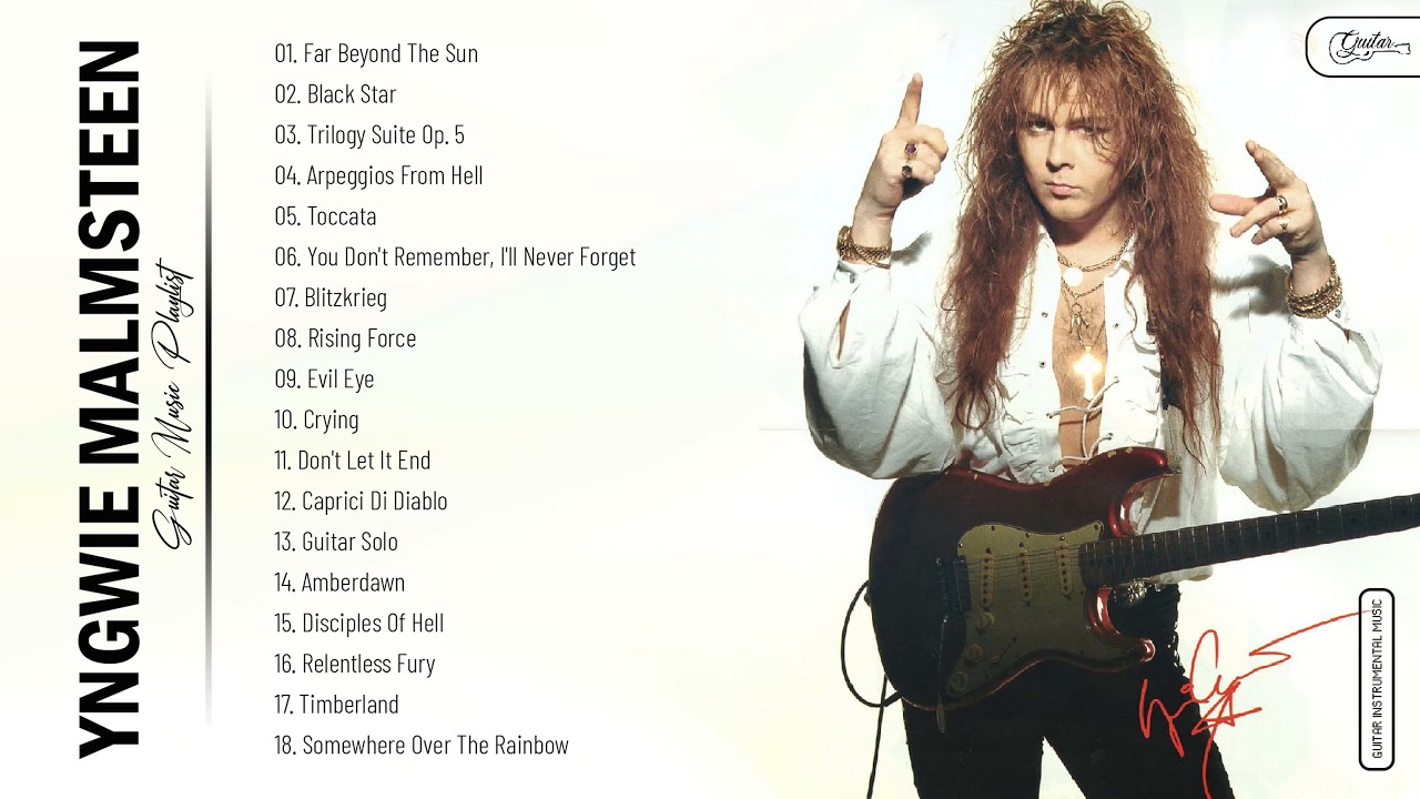 Yngwie Malmsteen Greatest Hits - Best Song Of Yngwie Malmsteen - Best Guitar Instrumental Music