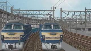 新VRM3★モノクローㇺ並走バトルシリーズ82 電気機関車EF66 32vsEF66 901