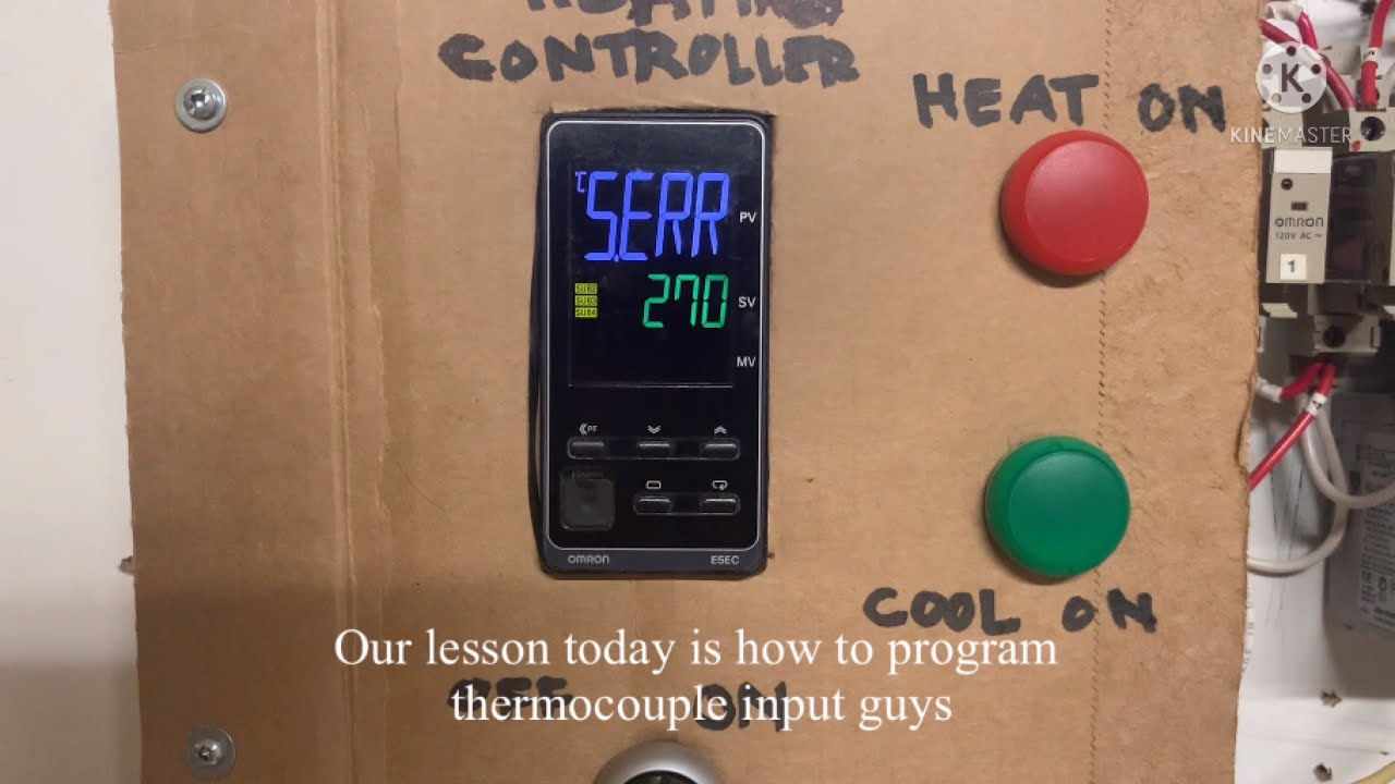 How to set up program OMRON E5EC heating Controller.