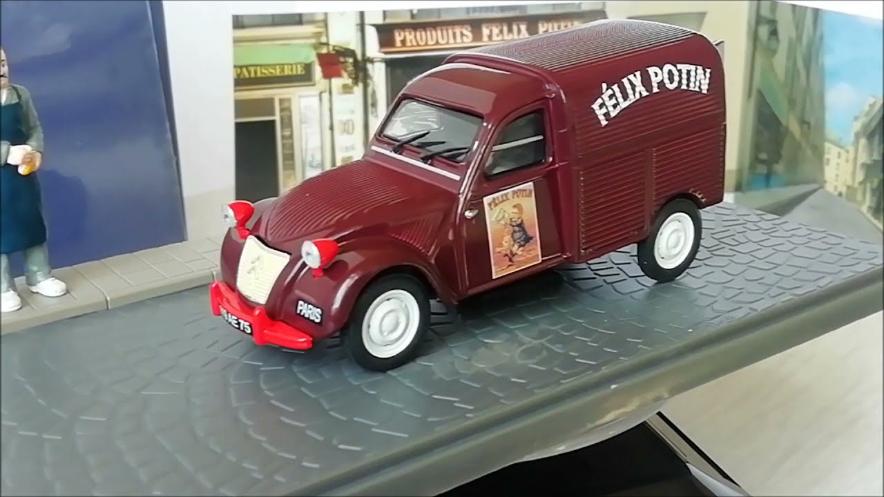 Diecast model Citroen 2CV Fourgonnette Epicier Felix Potin by Atlas 1/43