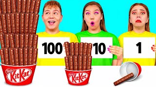 100 Слоев Еды Челлендж | Съедобная Битва от KaZaZa Challenge