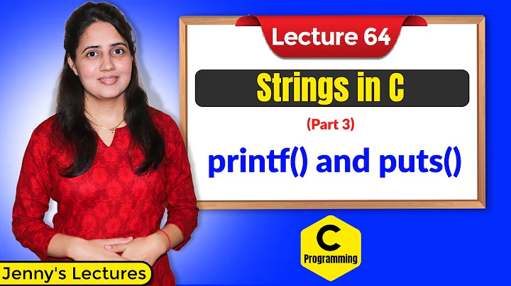 C_64 Strings in C- part 3 | printf and puts function in C