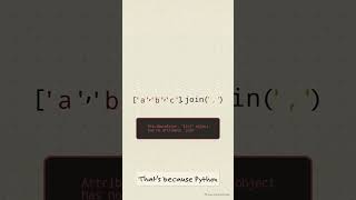 Why Python's join() Method Feels BackwardDescription