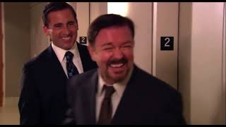 Michael scott and David brent The office blooper.