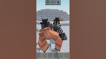 Mutant Mobs | Minecraft Mobs | Hoglin And Wither Skeleton #shorts