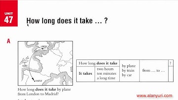 Grammar 47 - How long does it take to ...? - Como aprender inglês sem professo sozinho, aula