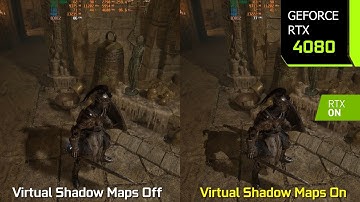 Unreal Engine 5 Virtual Shadow Maps On vs Off - Graphics/Performance Comparison | RTX 4080
