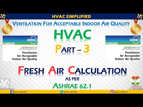 HVAC Ventilation Part 3 – Fresh Air Calculation (ASHRAE 62.1)