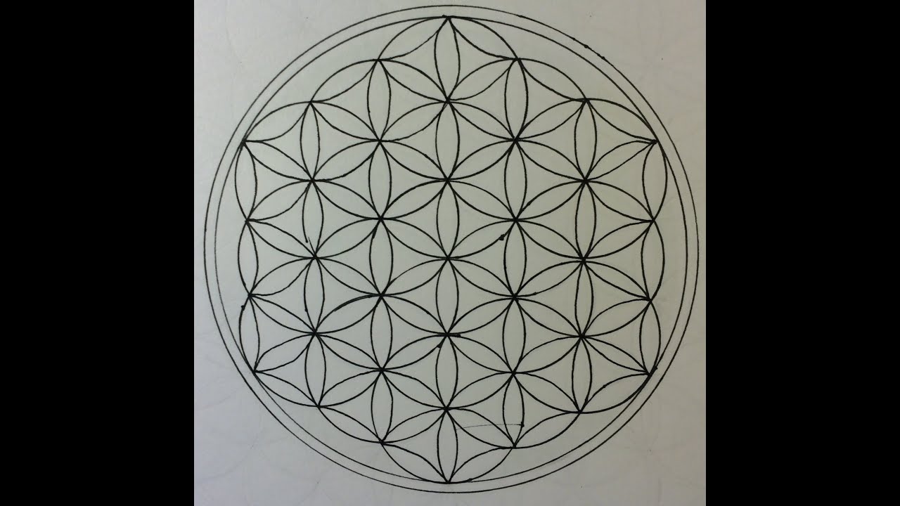 How To Draw The Flower Of Life Youtube