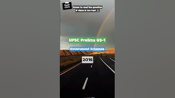 250 UPSC Prelims GS-1 Government Schemes PYQ #upsc #upsc2024 #prelims #ias #ips #ifs #cse #study #yt