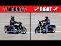 How to turn a motorcycle from a stop the right way