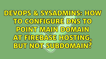 How to configure DNS to point main domain at Firebase hosting, but not subdomain?