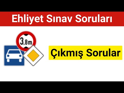 2024 Ehliyet Sınav Soruları | Mayıs, Haziran Çıkmış Ehliyet Soruları