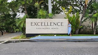 Beachfront Paradise Morning Walk - 5-star resort EXCELLENCE  PLAYA MUJERES, Cancun, Mexico