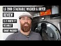 LG WM3900HWA Review | LG Stackable Washer and Dryer Review | LGThinQ Smart Washer