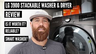 LG WM3900HWA Review | LG Stackable Washer and Dryer Review | LGThinQ Smart Washer