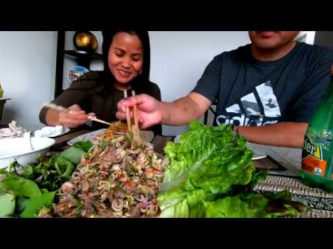 khmer-student's-noodle-|-khmer-beef-larb-home-cooking