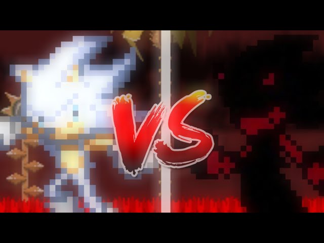 Halloween Special Shadow VS Sonic EXE (Sprite Animation)_哔哩哔哩_