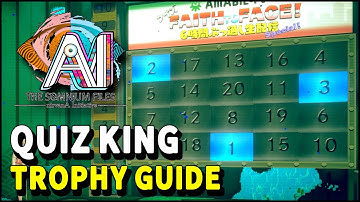 AI The Somnium Files NirvanA Initiative QUIZ KING Trophy Guide (Amame