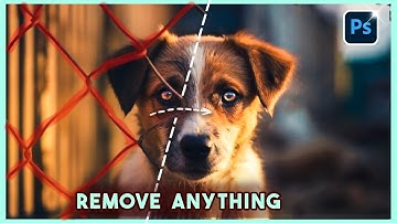 Remove Fence with 1 Simple Step in Photoshop! PHOTOSHOP TUTORIAL