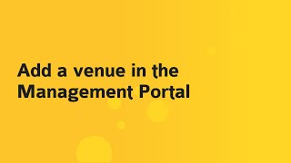 #3 Find out how to add a venue in the Management Portal Dashboard screenshot 4