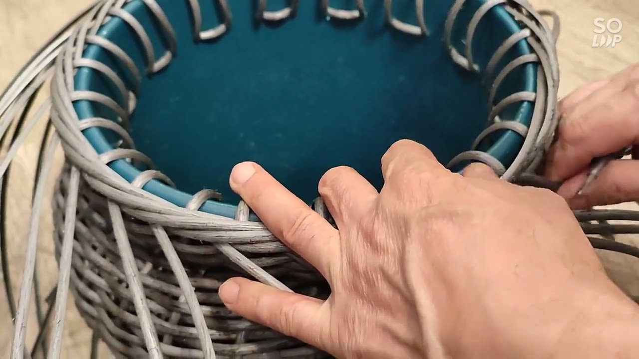 Как плести жгутик из ротанга