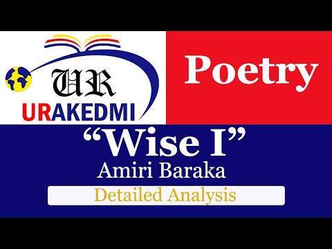 Wise I by Amiri Baraka |Detailed Analysis|