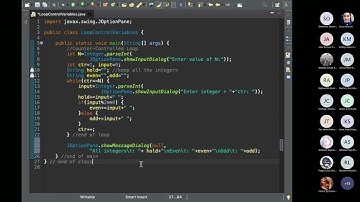 Loop Control Variable