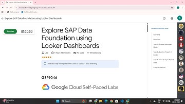 Explore SAP Data Foundation using Looker Dashboards | 2025 | #GSP1046 | #qwiklabs | #arcade