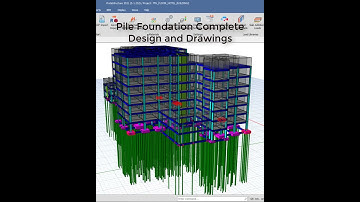 Pile Foundation Design and Drawings 👍😎