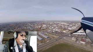 Camera Mounts Cessna 140, Landing Nampa Idaho Runway 29