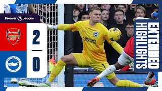 Extended PL Highlights: Arsenal 2 Brighton 0