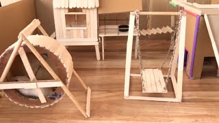 Hamster House TV : How Diy Hamster House By bamboo sticks | Learn To Build a House For Pets Mouse