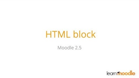 HTML block